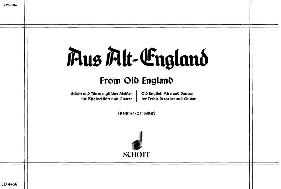 Vorderes Coverbild Aus Alt-England 