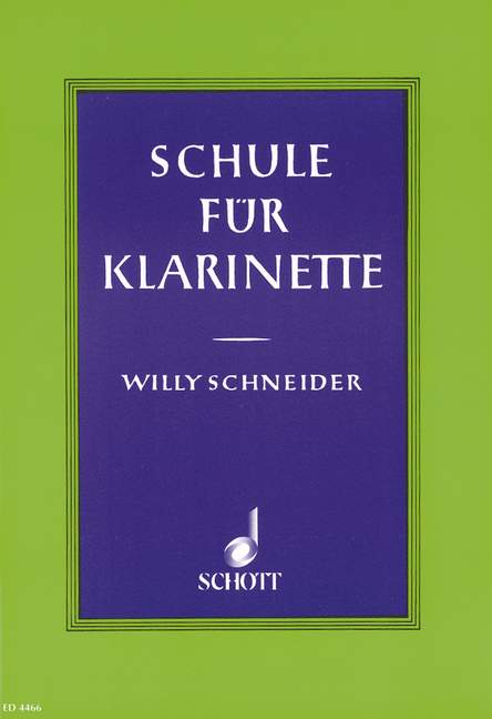 Vorderes Coverbild Schule für Klarinette 