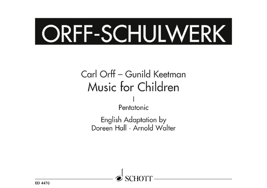 Vorderes Coverbild Music for Children Band 1