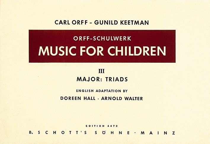 Vorderes Coverbild Music for Children Band 3