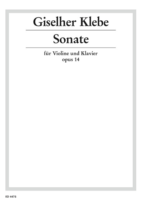 Vorderes Coverbild Sonate op. 14 