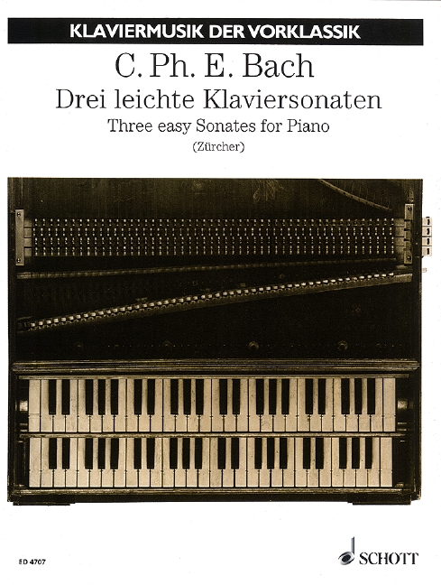 Vorderes Coverbild Drei leichte Klaviersonaten 