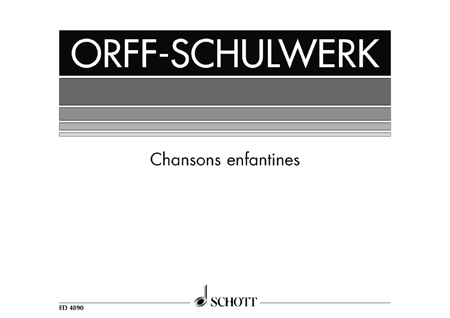 Vorderes Coverbild Chansons Enfantines 