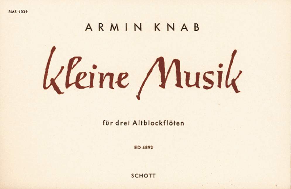 Vorderes Coverbild Kleine Musik 