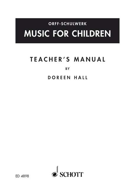 Vorderes Coverbild Music for Children 