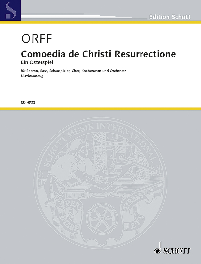 Vorderes Coverbild Comoedia de Christi Resurrectione 