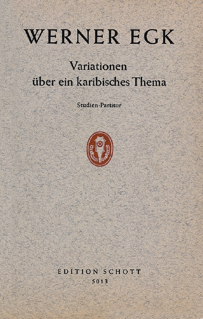 Vorderes Coverbild Variationen über ein karibisches Thema 