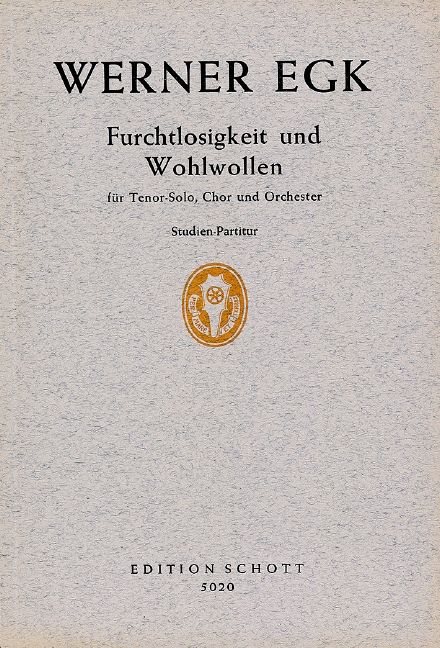 Vorderes Coverbild Furchtlosigkeit und Wohlwollen 