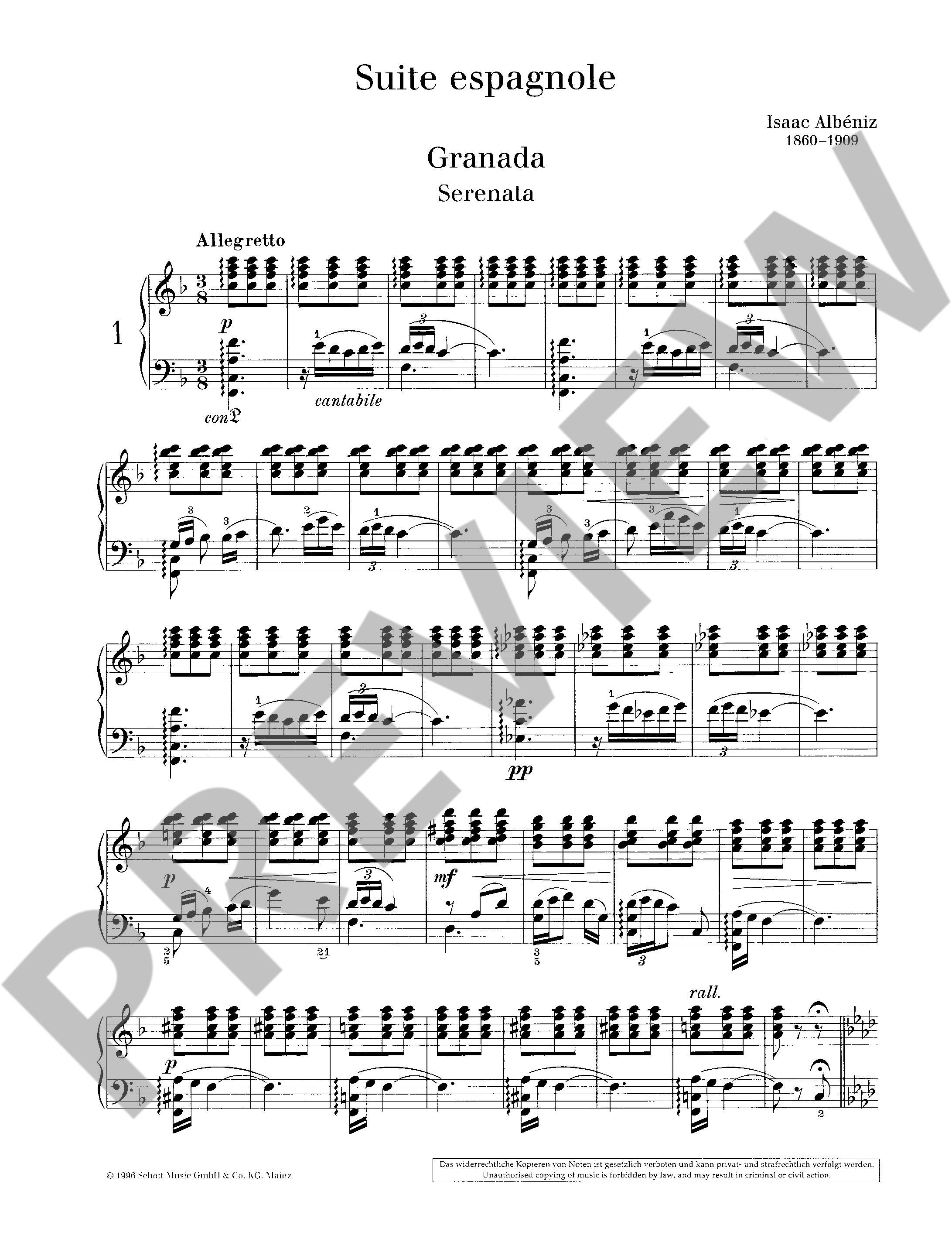 Anderes Coverbild Suite espagnole op. 47 