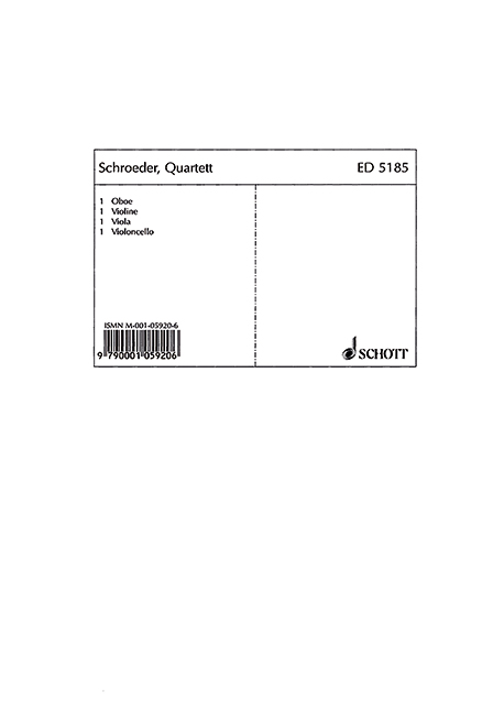 Vorderes Coverbild Quartett op. 38 