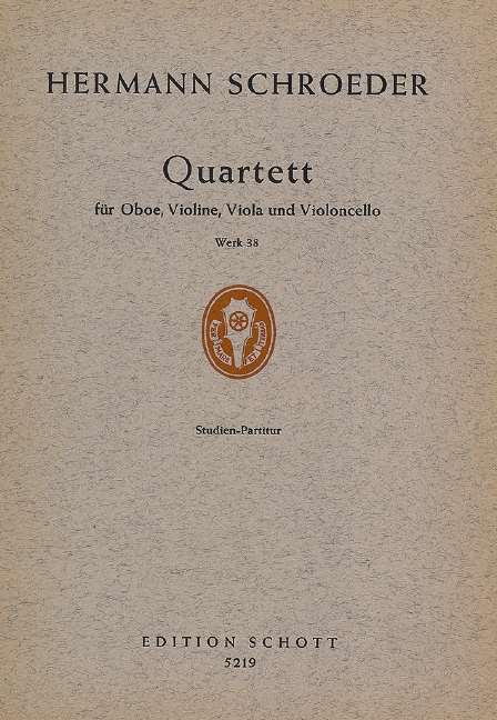 Vorderes Coverbild Quartett op. 38 