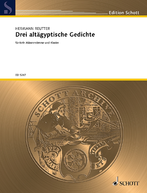 Vorderes Coverbild Drei altägyptische Gedichte 