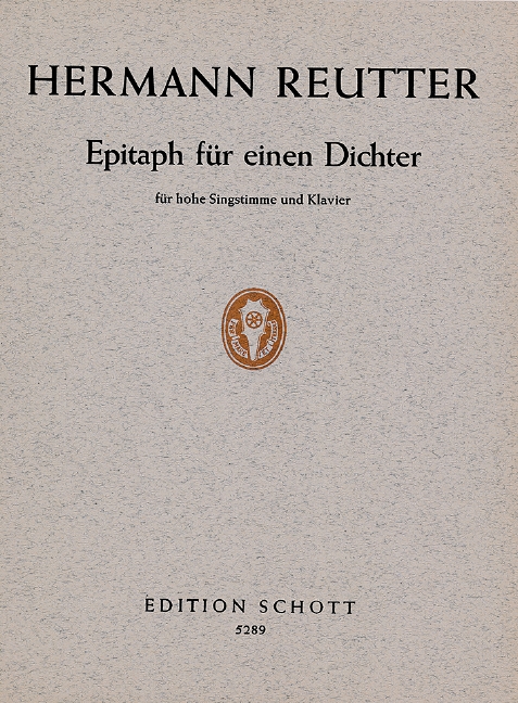 Vorderes Coverbild Epitaph für einen Dichter 