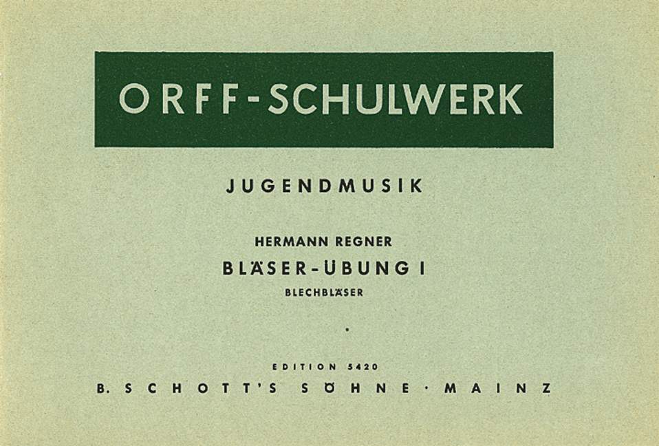 Vorderes Coverbild Bläser-Übung Band 1