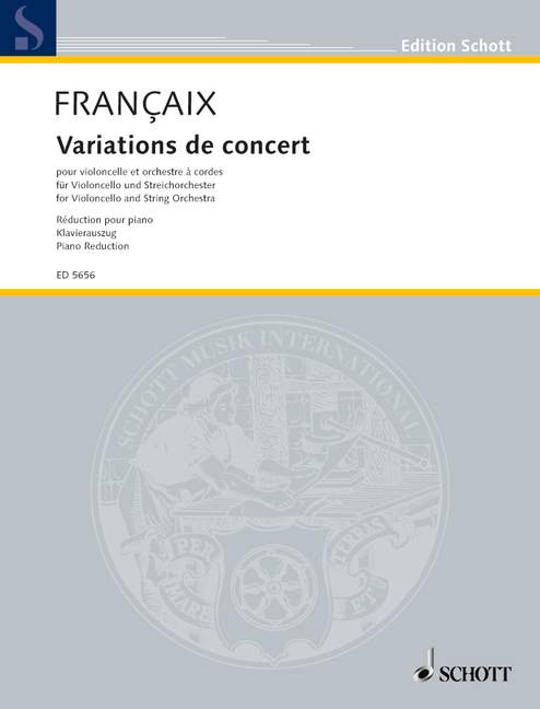 Vorderes Coverbild Variations de concert 