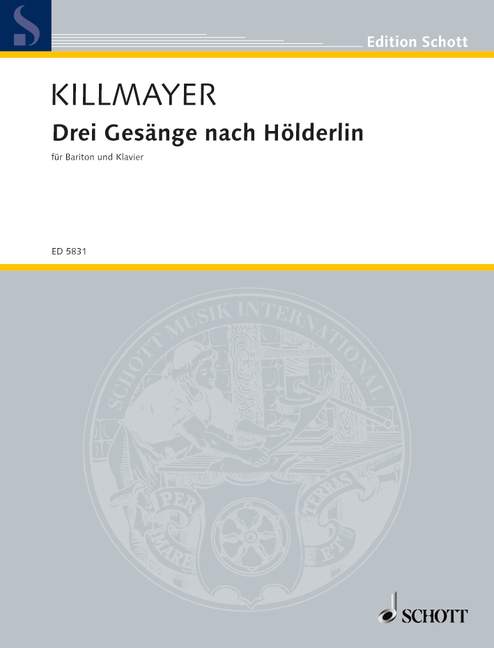Vorderes Coverbild Drei Gesänge nach Hölderlin 