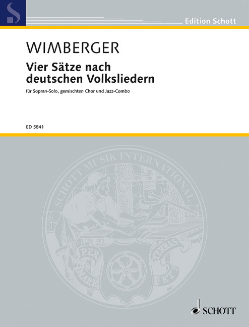 Anderes Coverbild Vier Sätze nach deutschen Volksliedern 