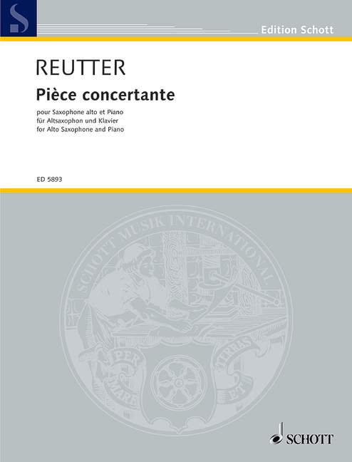 Vorderes Coverbild Pièce concertante 
