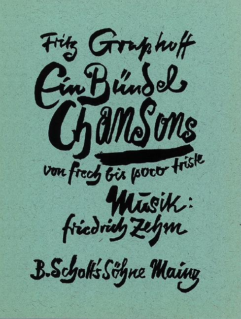 Vorderes Coverbild Ein Bündel Chansons 