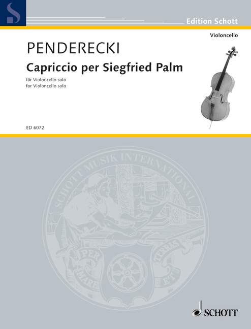 Vorderes Coverbild Capriccio per Siegfried Palm 