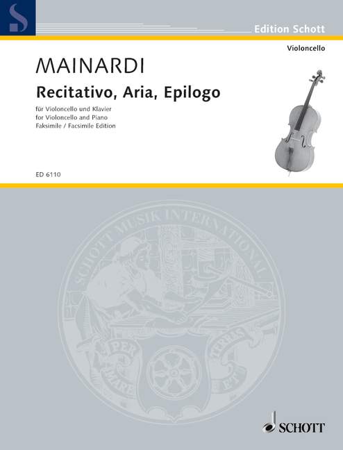 Vorderes Coverbild Recitativo, Aria, Epilogo 