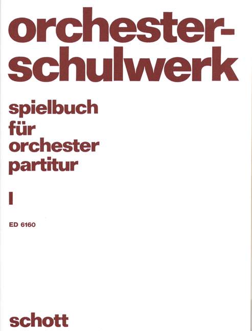 Vorderes Coverbild Spielbuch für Orchester Band 1
