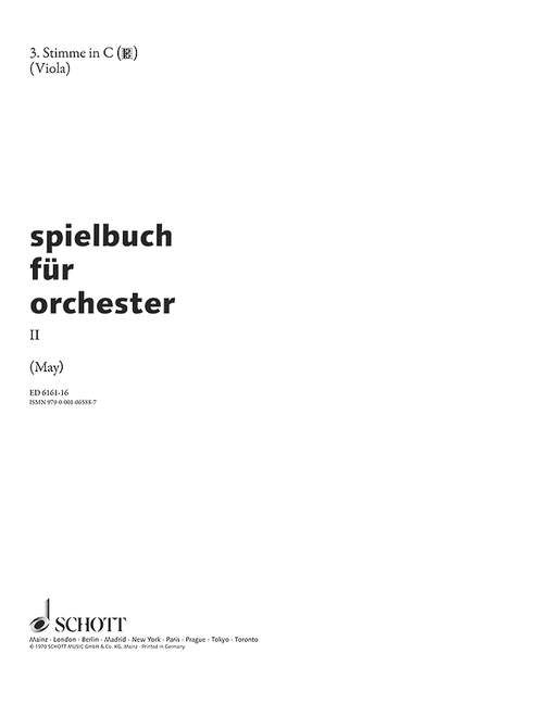 Vorderes Coverbild Spielbuch für Orchester Band 2