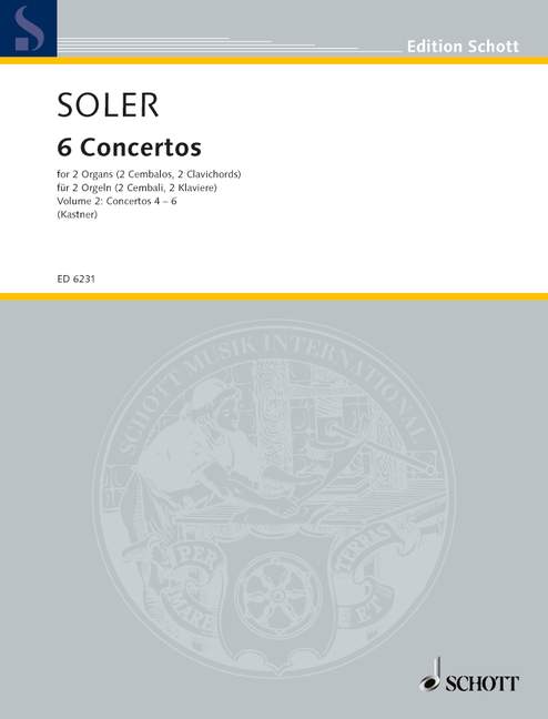 Vorderes Coverbild VI Conciertos de dos Organos obligados 
