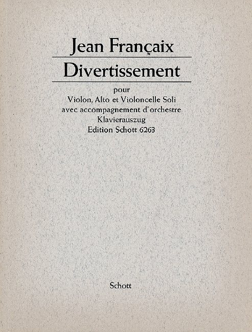 Vorderes Coverbild Divertissement 