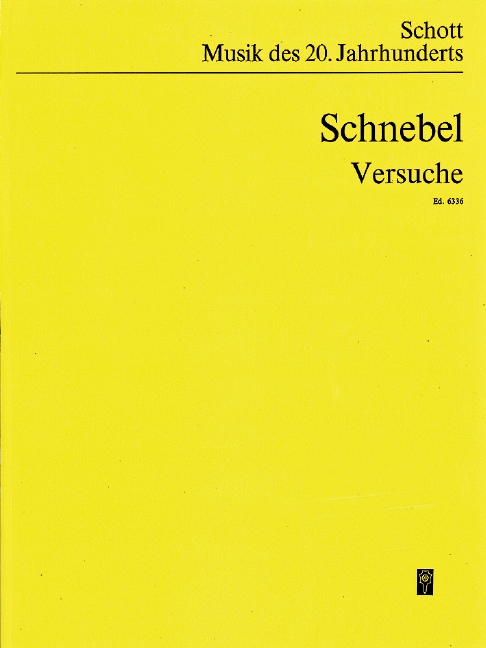 Vorderes Coverbild Versuche I-IV 