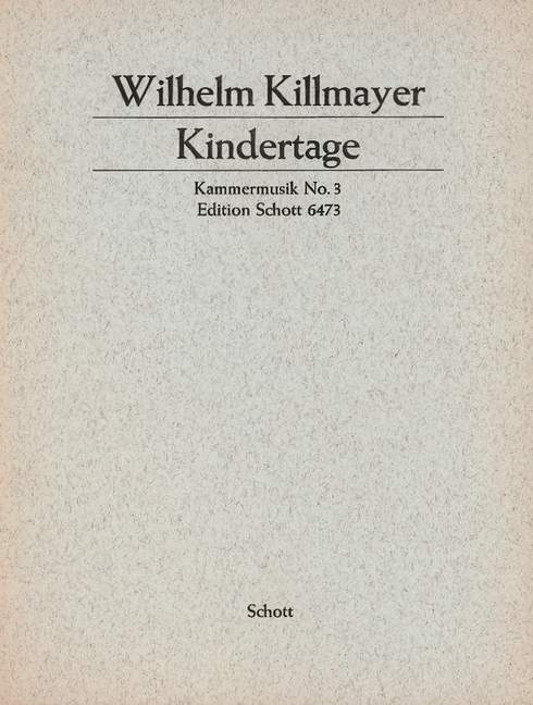 Vorderes Coverbild Kindertage 