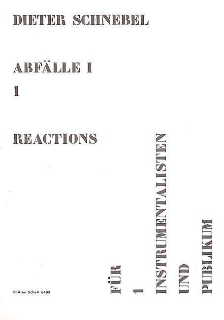 Vorderes Coverbild réactions 