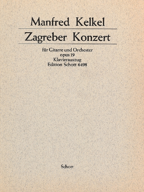 Vorderes Coverbild Zagreber Konzert op. 19 