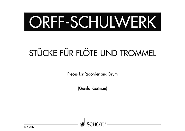 Vorderes Coverbild Stücke für Flöte und Trommel Heft 2