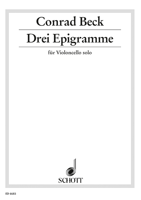 Vorderes Coverbild 3 Epigramme 