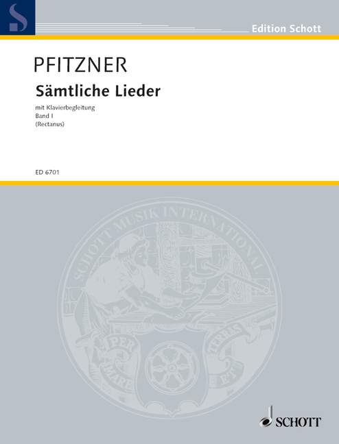 Vorderes Coverbild Sämtliche Lieder mit Klavierbegleitung 