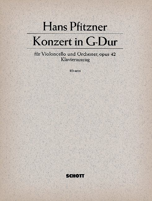 Vorderes Coverbild Konzert G-Dur op. 42 