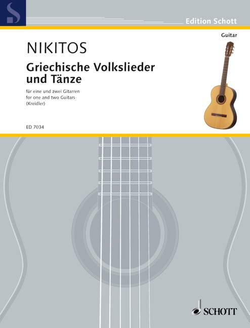Vorderes Coverbild Griechische Volkslieder und Tänze in leichten Sätzen 