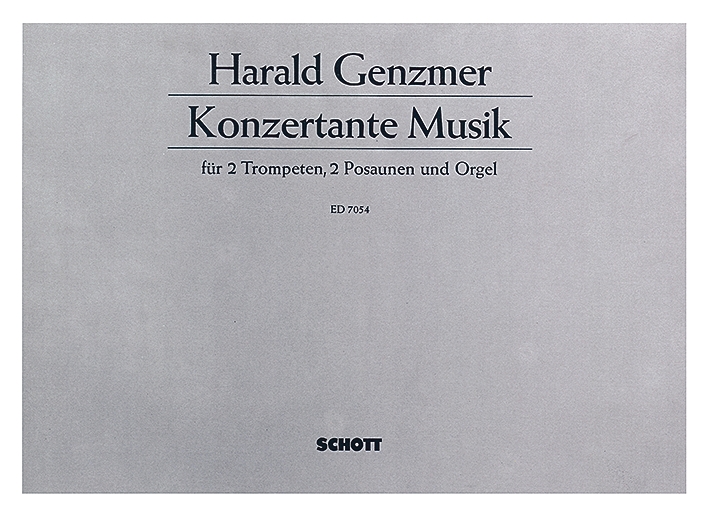 Vorderes Coverbild Konzertante Musik GeWV 420 