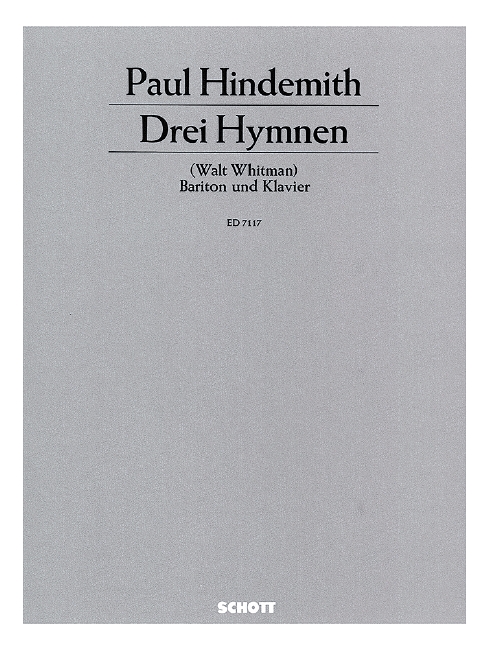 Vorderes Coverbild 3 Hymnen von Walt Whitman op. 14 