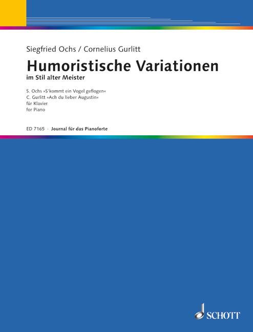 Vorderes Coverbild Humoristische Variationen im Stil alter Meister Heft 7