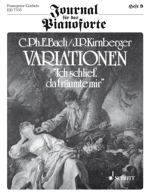 Vorderes Coverbild Variationen über das Lied "Ich schlief, da träumte mir" Heft 9