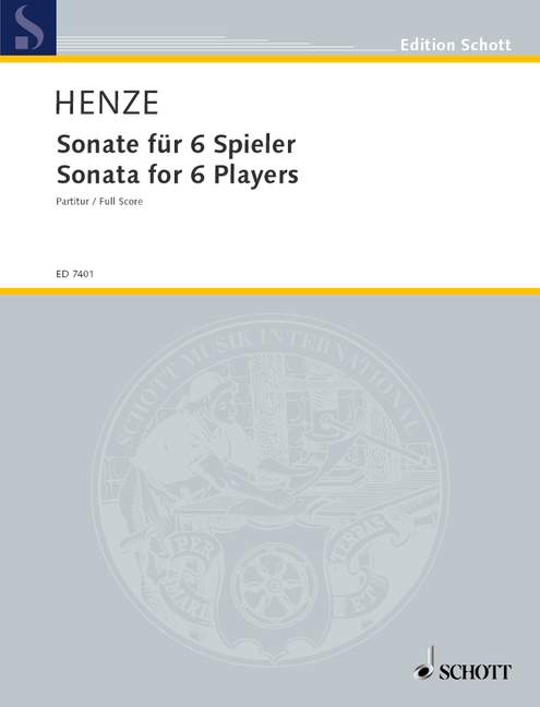 Vorderes Coverbild Sonate für sechs Spieler 