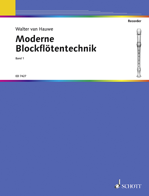 Vorderes Coverbild Moderne Blockflötentechnik Band 1