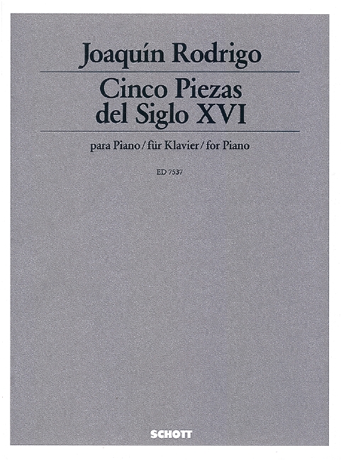 Vorderes Coverbild Cinco piezas del siglo XVI 