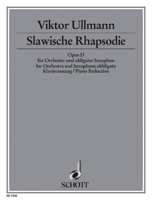 Vorderes Coverbild Slawische Rhapsodie op. 23 