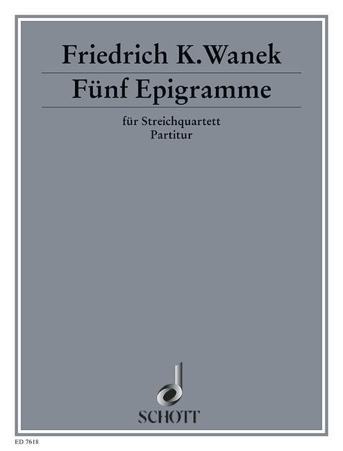 Vorderes Coverbild 5 Epigramme 