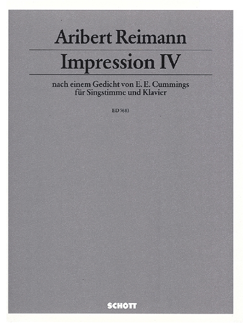 Vorderes Coverbild Impression IV 