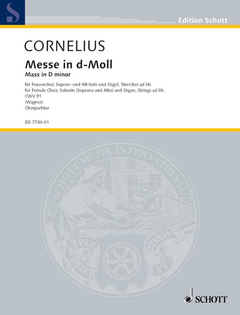 Vorderes Coverbild Messe in d-Moll CWV 91 