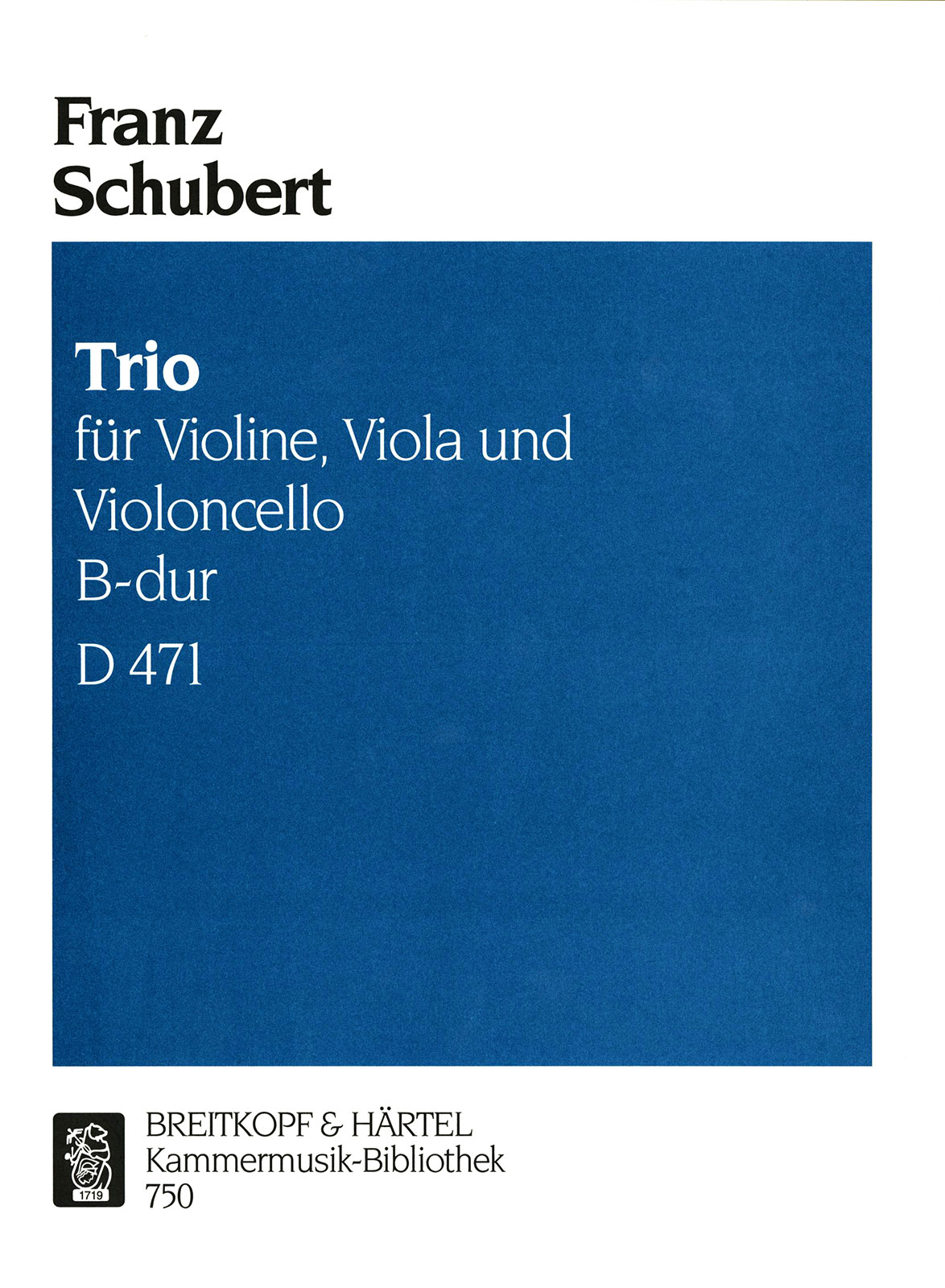 Anderes Coverbild Streichtrio B-dur D 471
